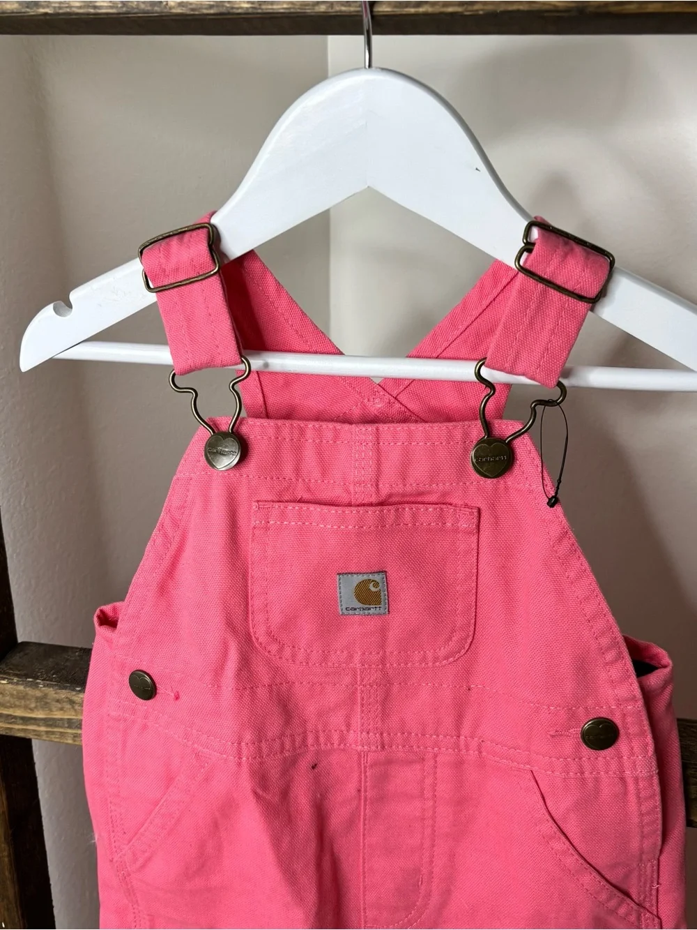 Carhartt Kids Pink Bib Overalls Size 12M